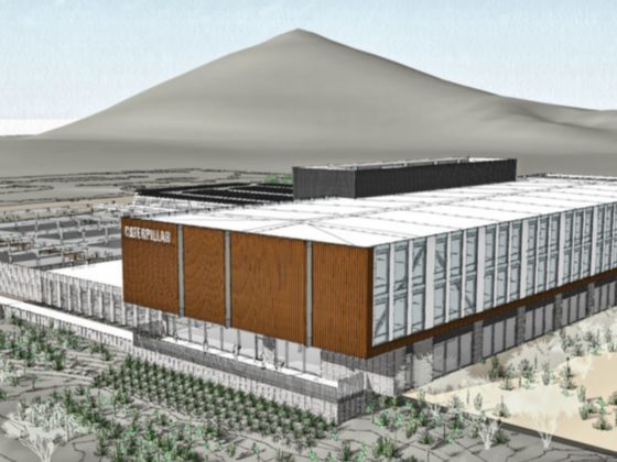 A rendering of the Caterpillar headquarters in Tucson