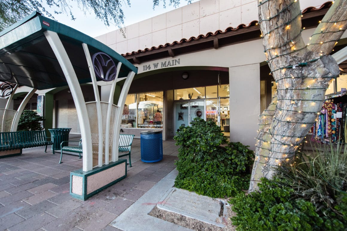 One of Caliber's historical buildings located within the Downtown Mesa Opportunity Zone 