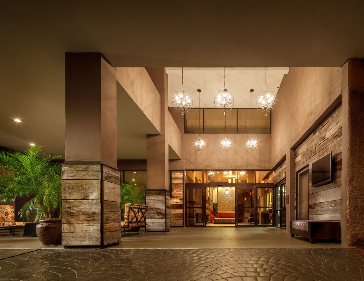 The Phoenix Crowne Plaza entry area