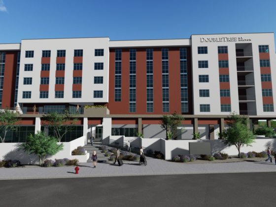 A rendering of Caliber's Tucson Convention Center Hotel