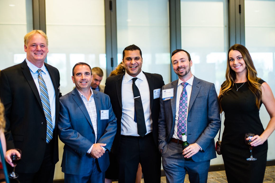 The Caliber team poses at the Phoenix Business Journal's 40 Under 40 gala