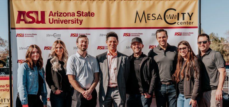 The Caliber team at the groundbreaking ceremony for the new ASU Mesa campus