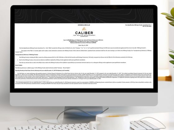 Caliber 2019 Annual Report