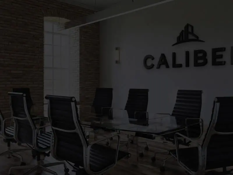 Caliber Office Sign Mock Up Conference Room