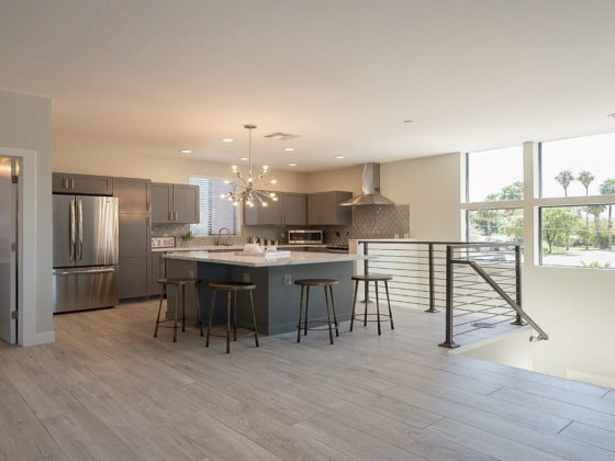 An up-to-date, modern kitchen renovated through real estate alternative investments