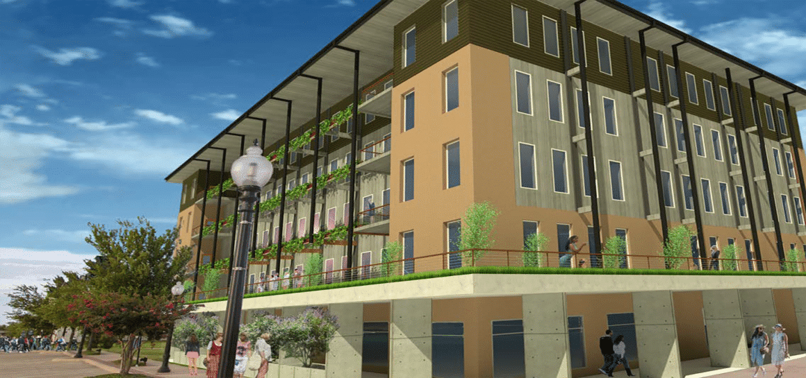 Rendered Image of Jordan Lofts located in Bryan-College Station - an Opportunity zone asset owned by Caliber