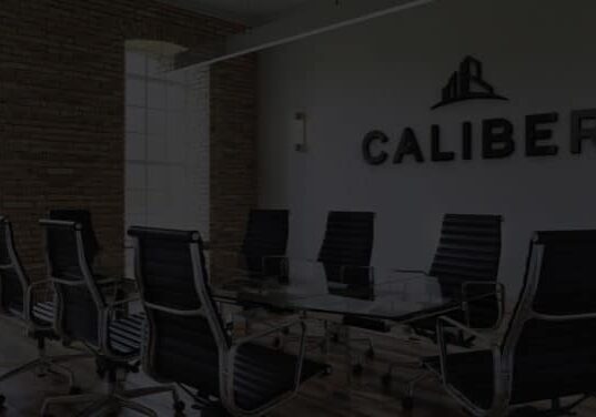 Caliber Office Sign Mock Up Conference Room
