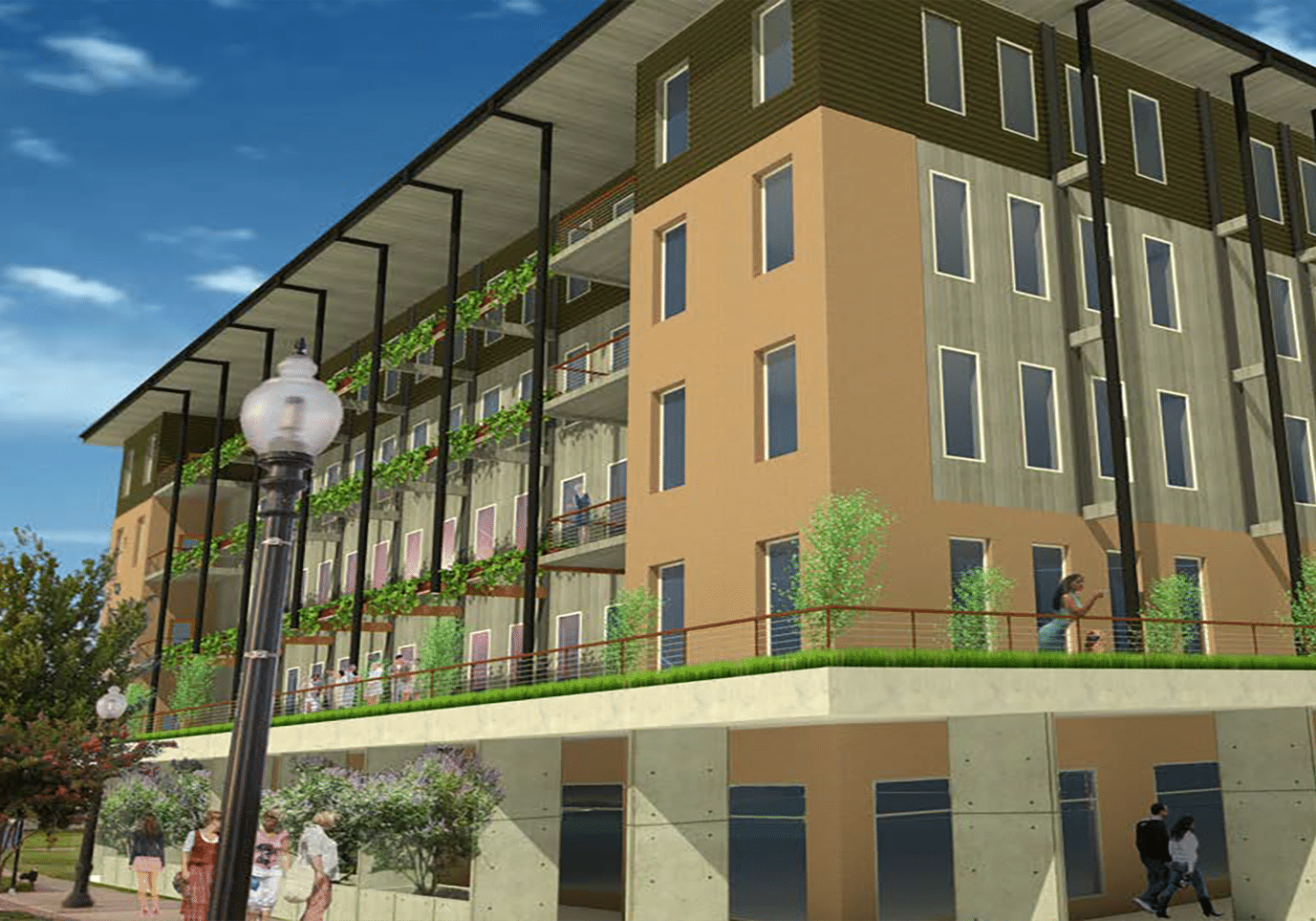 Rendered Image of Jordan Lofts located in Bryan-College Station - an Opportunity zone asset owned by Caliber